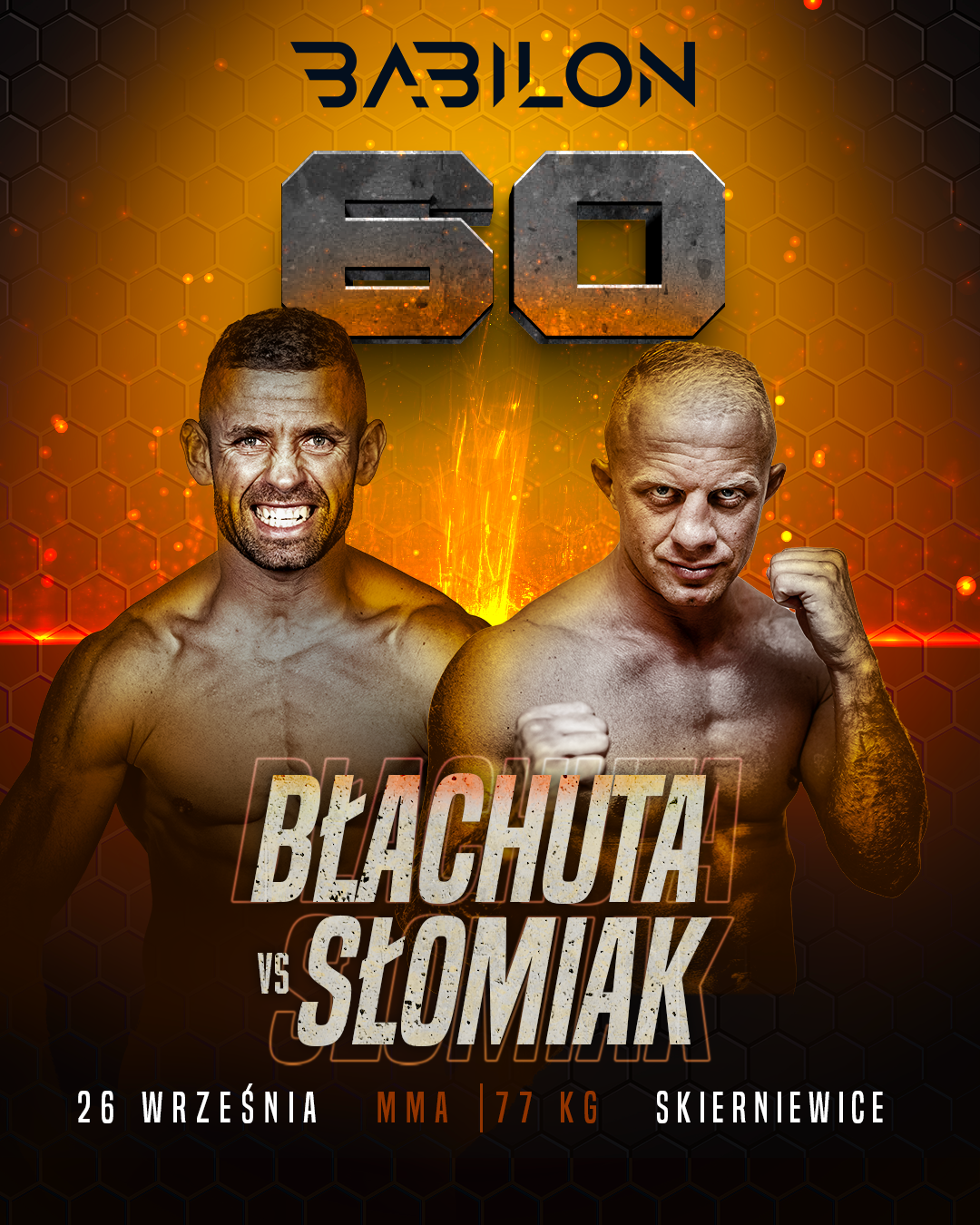 Oficjalna grafika Babilon MMA 60 w Skierniewicach