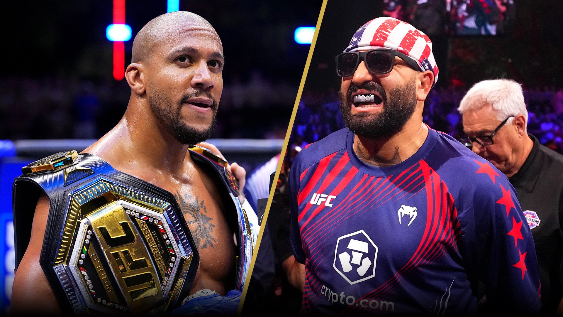 Ciryl Gane i Josh Hokit na oficjalnej grafice UFC 334